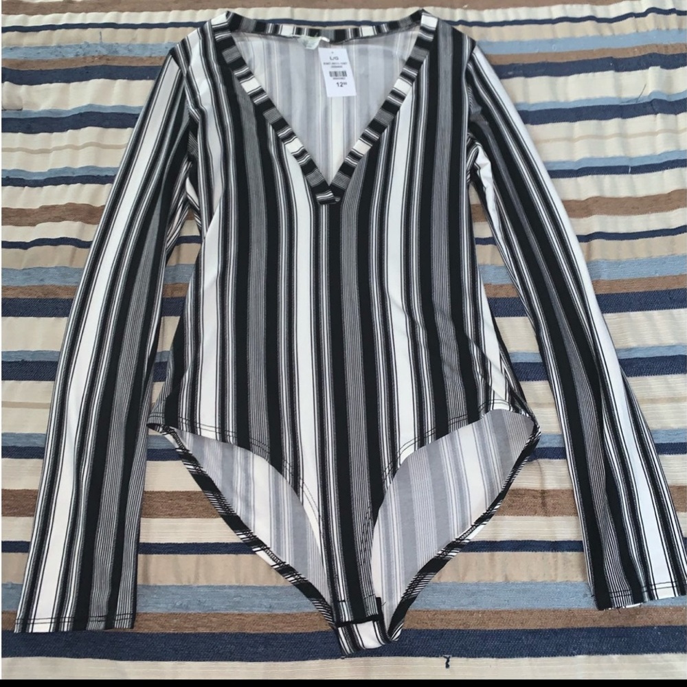 Striped Bodysuit
